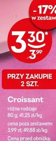 Żabka Croissant różne rodzaje oferta