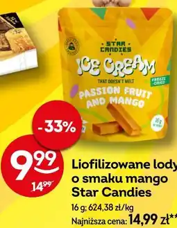 Żabka Liofilizowane lody o smaku mango Star Candies oferta