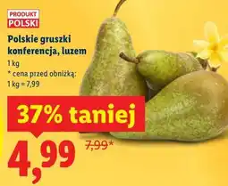 Lidl Polskie gruszki konferencja, luzem oferta