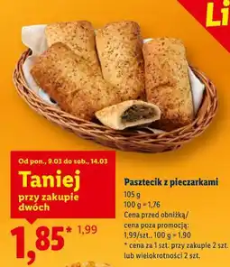 Lidl Pasztecik z pieczarkami oferta