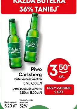 Żabka Piwo Carlsberg butelka bezwrotna oferta