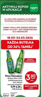 Żabka Piwo Heineken 0.0% butelka bezwrotna oferta