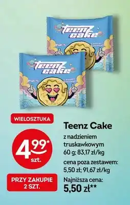 Żabka Ciastko Teenz Cake z nadzieniem truskawkowym oferta