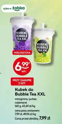 Żabka Kubek do Bubble Tea XXL winogrono, lychee, calamansi oferta