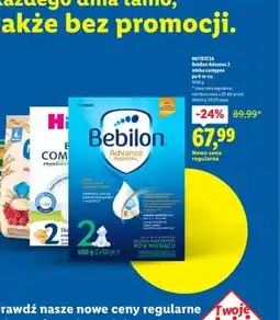 Lidl Mleko modyfikowane Bebilon Advance 2 po 6 miesiącu oferta
