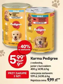Żabka Karma Pedigree z wołowiną, junior z kurczakiem oferta