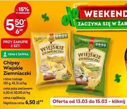 Żabka Chipsy wiejskie ziemniaczki różne rodzaje oferta