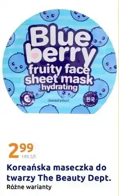 Action Koreańska maseczka do twarzy fruity face sheet mask hydrating oferta
