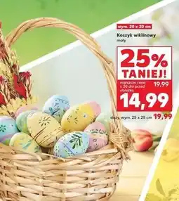 Kaufland Koszyk wiklinowy duży oferta