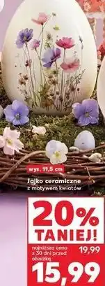 Kaufland Jajko ceramiczne z motywem kwiatów oferta