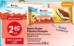 Żabka Baton Kinder Mleczna Kanapka klasyczna oferta