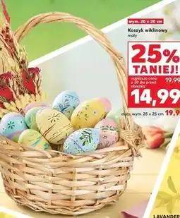 Kaufland Koszyk wiklinowy mały oferta