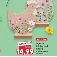 Kaufland Jajeczko lub Kurczak z filcu z kwiatowym wzorem oferta