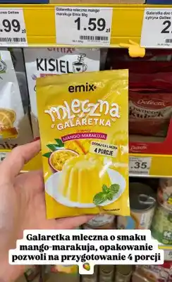 Dino Galaretka mleczna o smaku mango-marakuja oferta