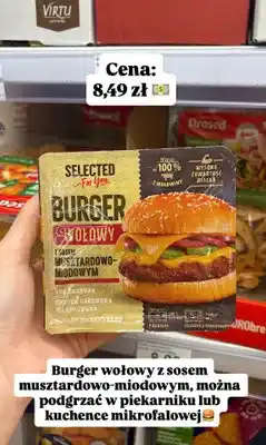 Dino Burger wołowy z sosem musztardowo-miodowym oferta