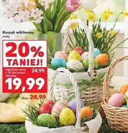Kaufland Koszyk wiklinowy mały oferta