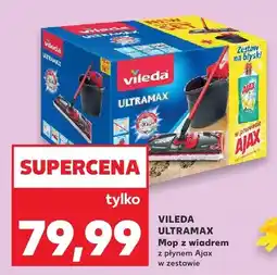 Kaufland Mop z wiadrem Ultramax z pasem Ajax w zestawie oferta