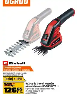 OBI Nożyce do trawy i krzewów akumulatorowe GC-CG 3,6/70 Li oferta