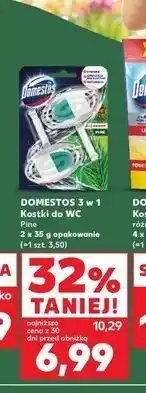 Kaufland Kostka do wc pine Domestos 3In1 Power oferta