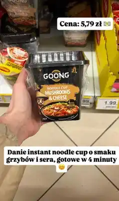 Dino Danie instant noodle cup o smaku grzybów i sera oferta