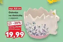 Kaufland Osłonka na doniczkę z zajacem oferta