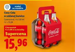 Lidl Napój Coca-Cola w szklanej butelce oferta
