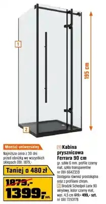 OBI Kabina prysznicowa Ferrara 90 cm oferta