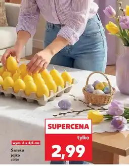 Kaufland Świeca jajko żółte oferta