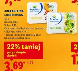 Lidl Serek kremowy 125 g, różne rodzaje oferta