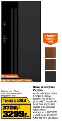 OBI Drzwi zewnętrzne Castilia oferta