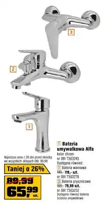 OBI Bateria umywalkowa Alfa oferta
