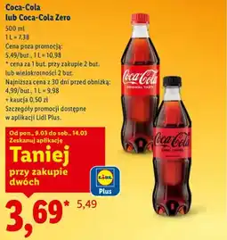Lidl Napój Coca-Cola oferta