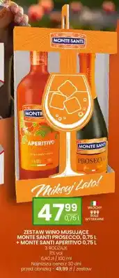 Twój Market Zestaw wino musujące Monte Santi Prosecco + Monte Santi Aperitivo oferta