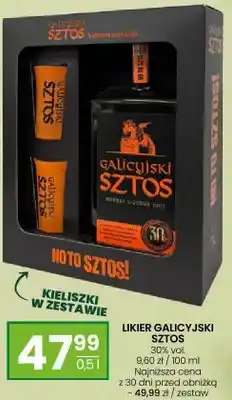 Twój Market Likier Galicyjski Sztos zestaw + kieliszki oferta