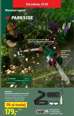 Lidl Akumulatorowa podkrzesywarka 20 V oferta