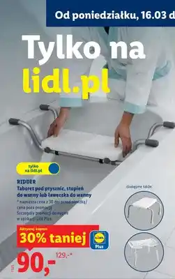 Lidl Taboret pod prysznic, stopień do wanny lub ławeczka do wanny oferta