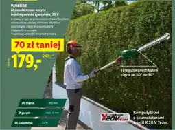 Lidl Akumulatorowe nożyce teleskopowe do żywopłotu 20 V oferta