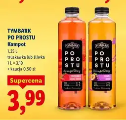 Lidl Kompot Tymbark Po Prostu truskawka oferta