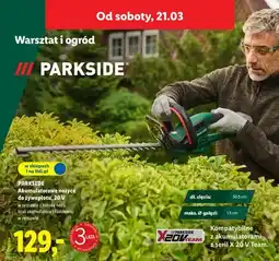 Lidl Nożyce akumulatorowe do żywopłotu 20 V oferta