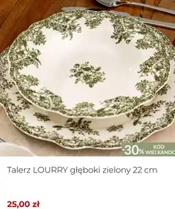 Homla Talerz LOURRY głęboki zielony 22 cm oferta