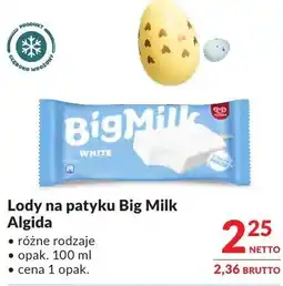 Makro Lody na patykuBigMilk Algida oferta