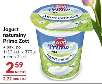 Makro Jogurt naturalny Primo Zott oferta