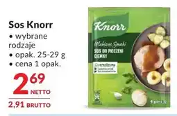 Makro Sos Knorr wybrane rodzaje oferta