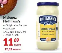Makro Majonez Hellmann's Real i Babuni oferta