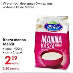 Makro Kasza manna Melvit oferta