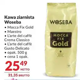 Makro Kawa ziarnista Woseba Mocca Fix Gold oferta