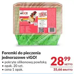 Makro Foremki do pieczenia jednorazowe viGO! oferta