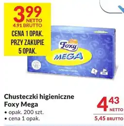 Makro Chusteczki higieniczne Foxy Mega oferta