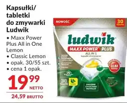 Makro Kapsułki/tabletki do zmywarki Ludwik Maxx Power Plus All in One Lemon, Classic Lemon oferta