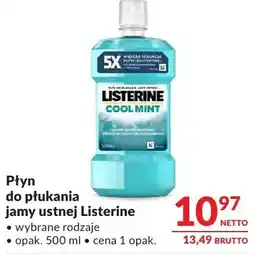 Makro Płyn do płukania jamy ustnej Listerine wybrane rodzaje oferta